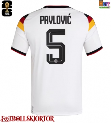 Tyskland Aleksandar Pavlovic #5 Hemmatröja VM 2026 Kortärmad